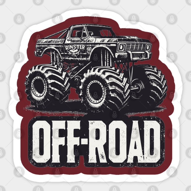 Off road monster truck Sticker by Vehicles-Art